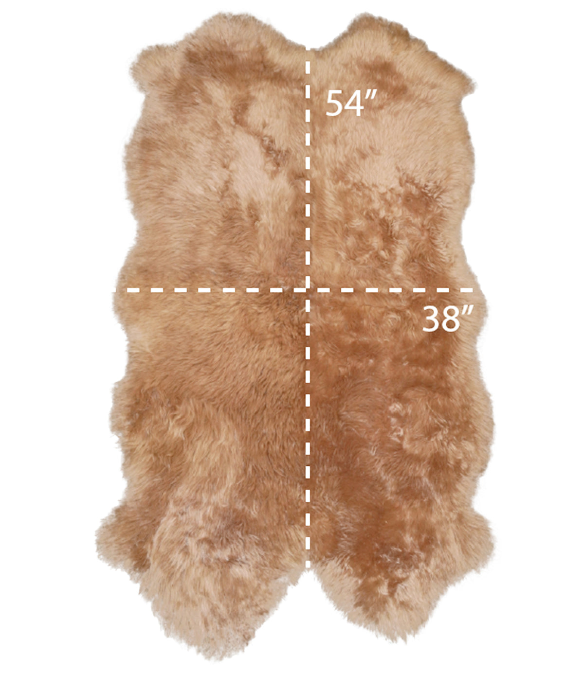 XL 4-Panel Natural Long Shearling
