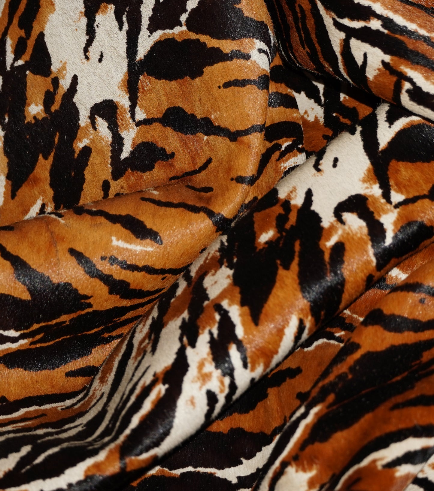 Hair-On Tiger Print Cowhide