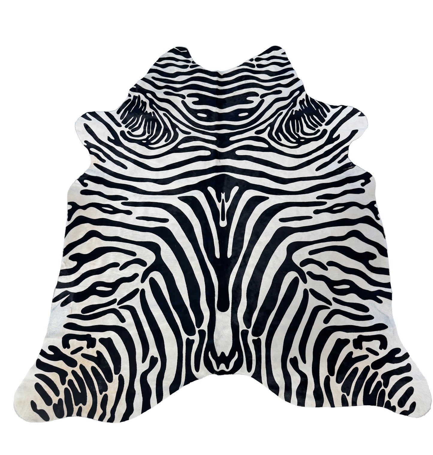 Hair-On Large Zebra Print Cowhide