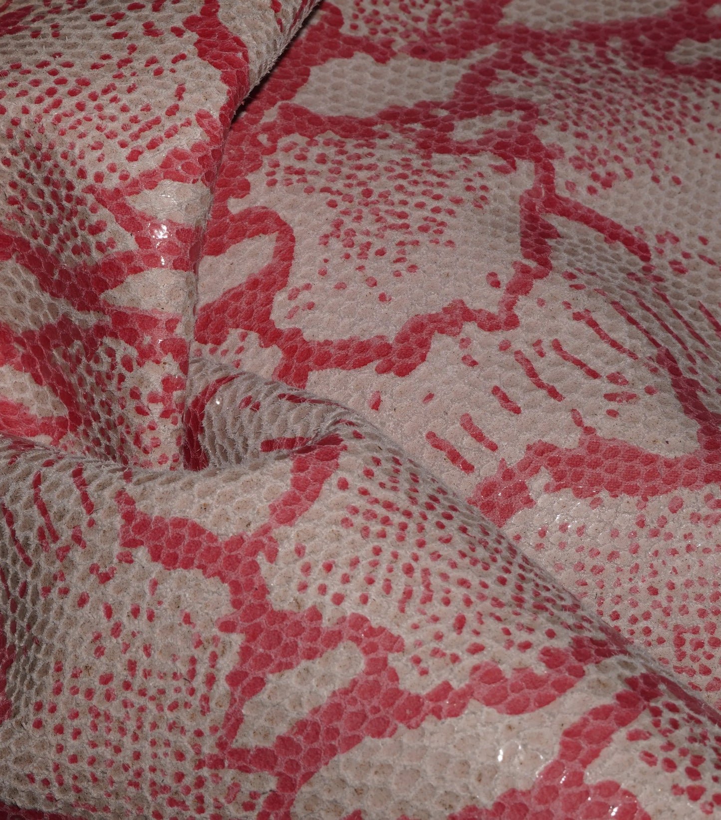 Glossy Snake Scale Lamb - Pink