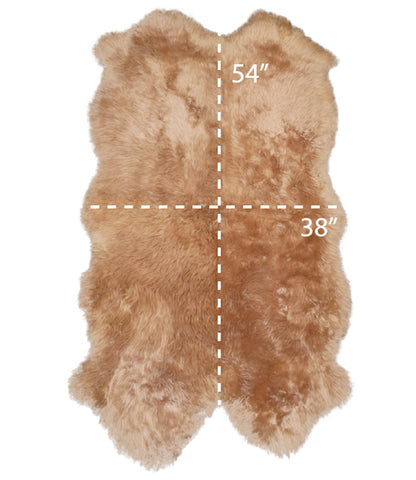 XL 4-Panel Natural Long Shearling