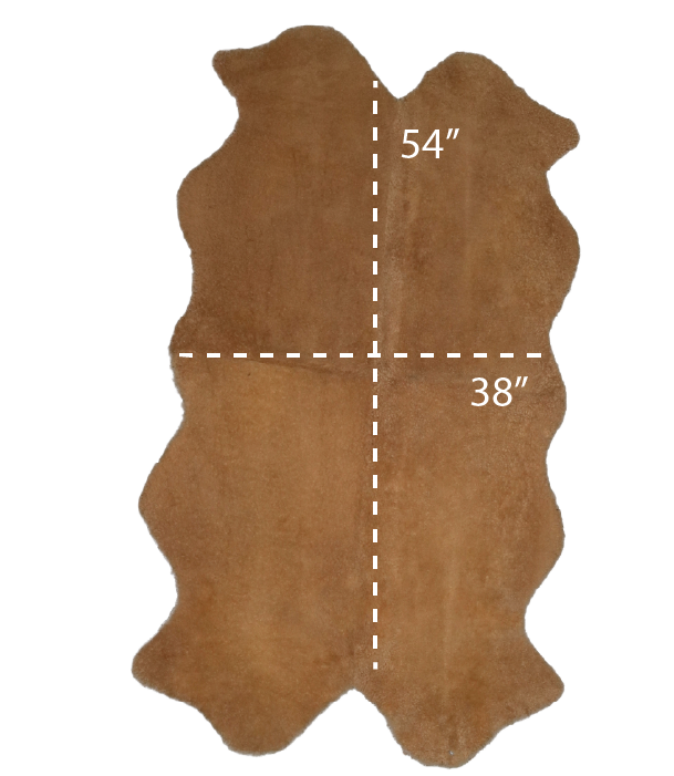 XL 4-Panel Short Curly Shearling